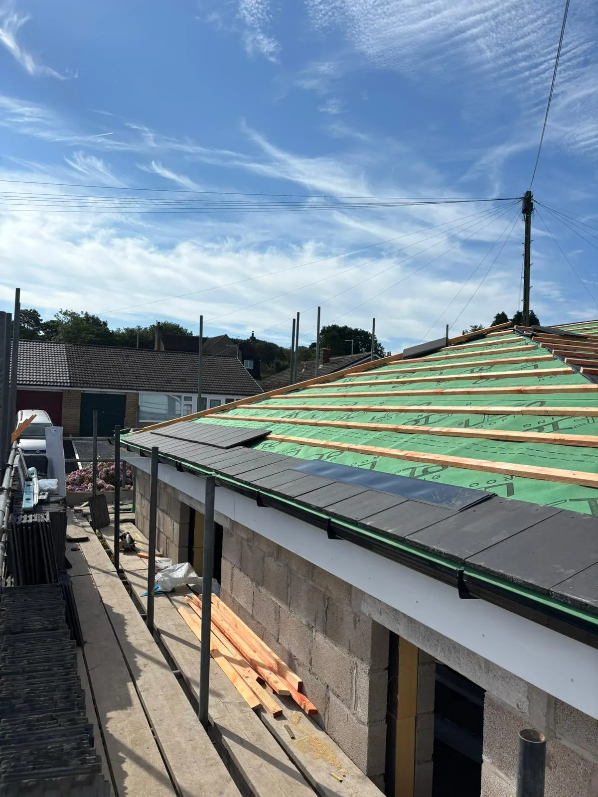 Roofing and solar work by JRD Roofing in Lancashire